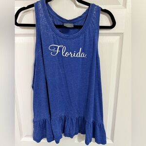 Knights Apparel Blue Florida Gators Tank Top - Distressed